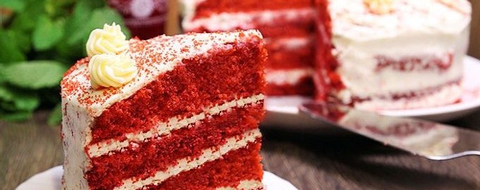 bolo de veludo vermelho