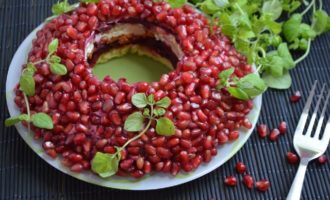 Salada de pulseira de romã