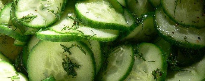 Saladas de pepino para o inverno