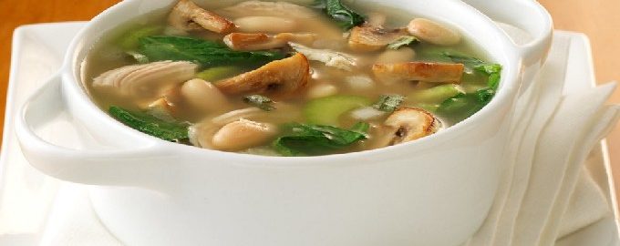 Sopa de cogumelos champignon